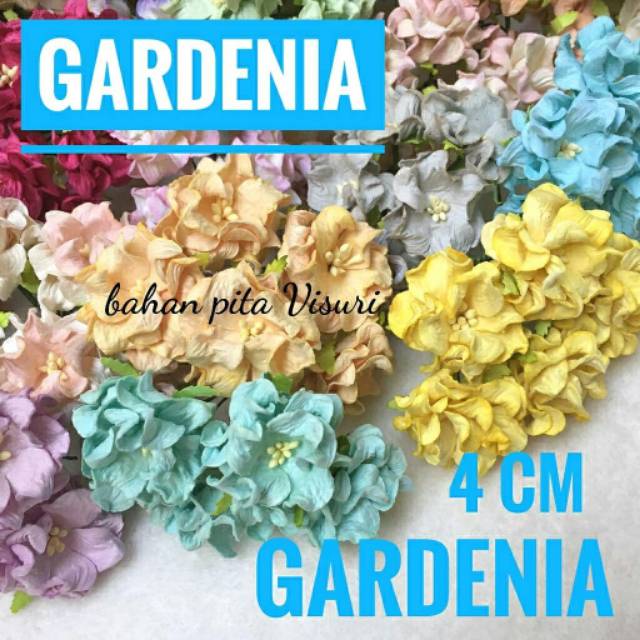 Paper Flower Gardenia 4 cm Seri B