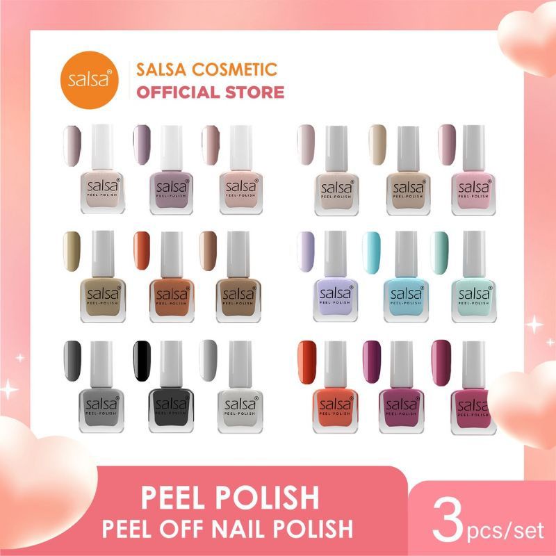 SALSA KUTEK PEEL POLISH (PEEL OFF LUPAS) HIJAB FRIENDLY ISI 3