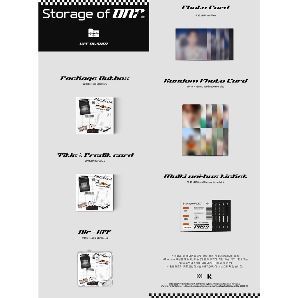 ONF - Special Album Storage of ONF (CD, KiT, Platform)