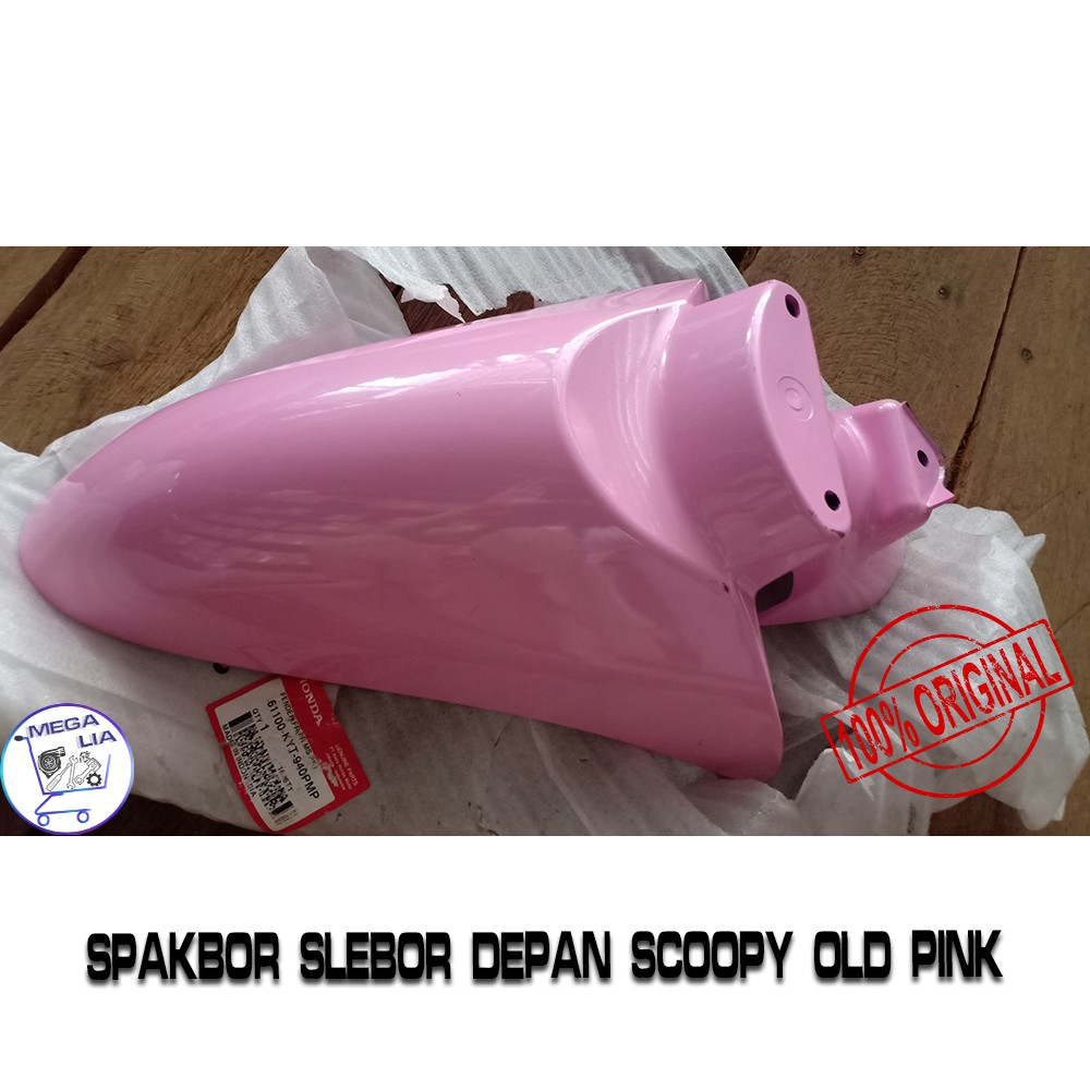 Spakbor Slebor Depan Scoopy Old Pink 100% ORI HONDA. 61100-KYT-940PMP