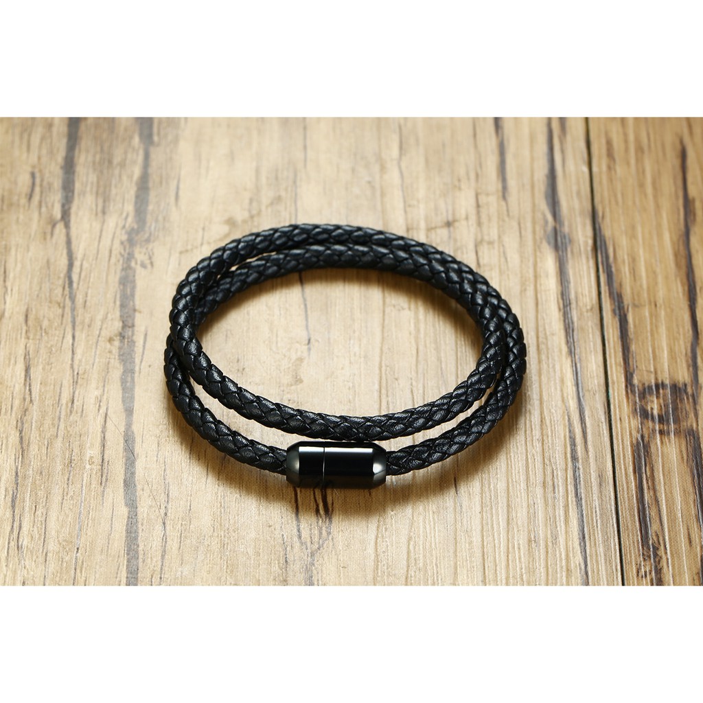 Gelang cowok / gelang pria / gelang kulit asli high quality genuine leather GP025