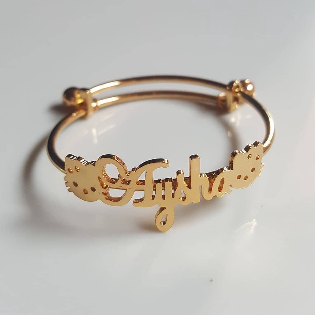 Gelang Tangan & Bangle gelang anak custom nama aksesoris