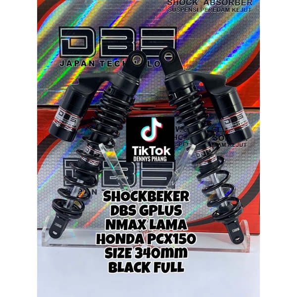 Shockbreaker shock dbs tabung atas nmax pcx xmax xmax Gplus 340mm perhitam FOURSIX_46