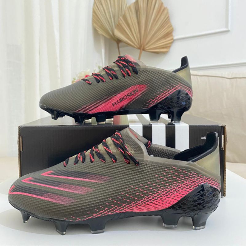 Sepatu Bola Adidas X Ghosted Pink Black Dark FG