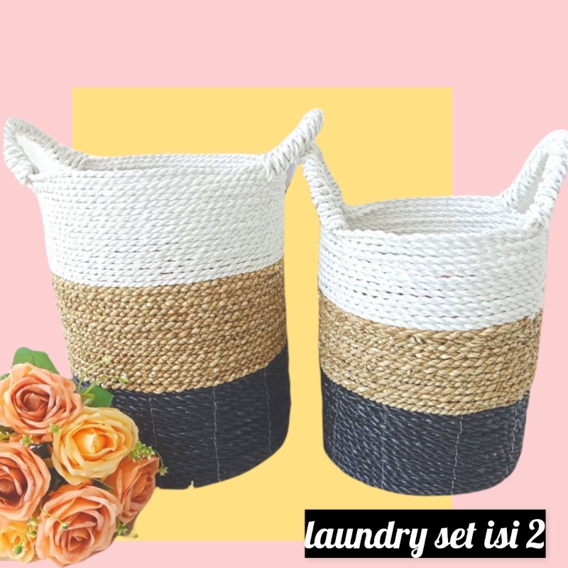 Keranjang Seagrass Laundry Basket of 2