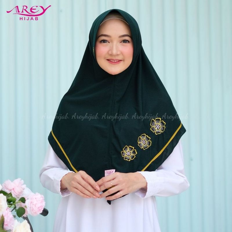 (Original Arey) ZAYYANA■ Kerudung instan Jilbab instan■ Jersey Irish