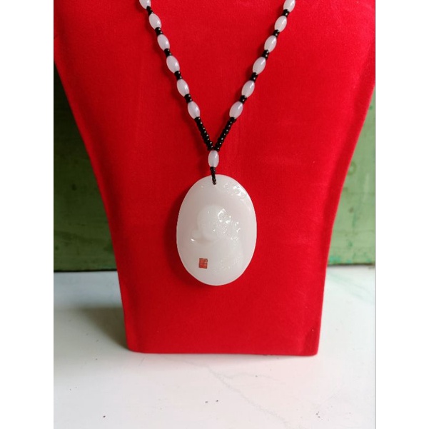 kalung Buddha Ju Lai asli giok