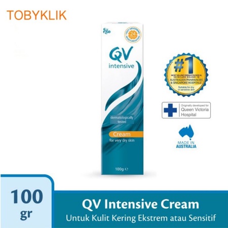 PERA591 QV INTENSIVE CREAM 100GR FOR VERY DRY SKIN KRIM PELEMBAB KULIT exp des 2023