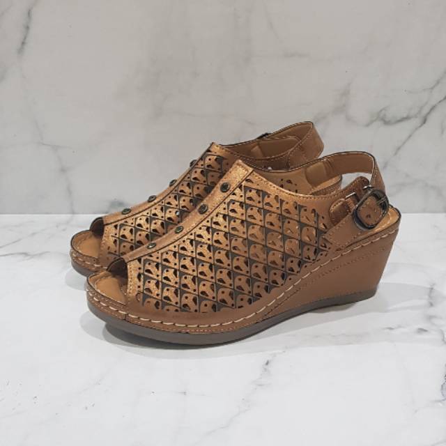 Sandal Talincang Wedges Bozka Wanita MBS 1 Terlaris