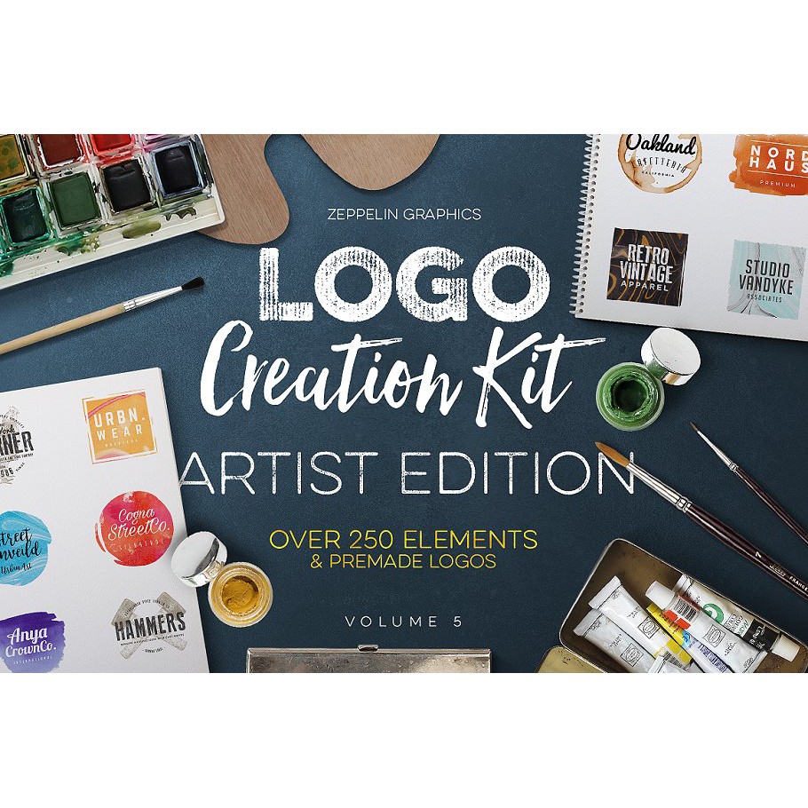 Logo Creation Kit Vol.5 - Adobe Photoshop &amp; Illustrator