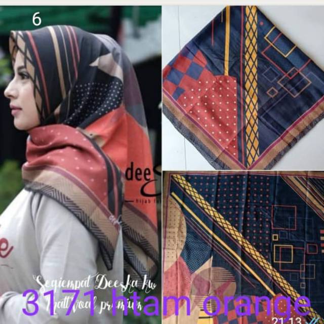 DEENAY KW SUPER HIJAB SEGI EMPAT HIJAB MURAH KONVEKSI HIJAB