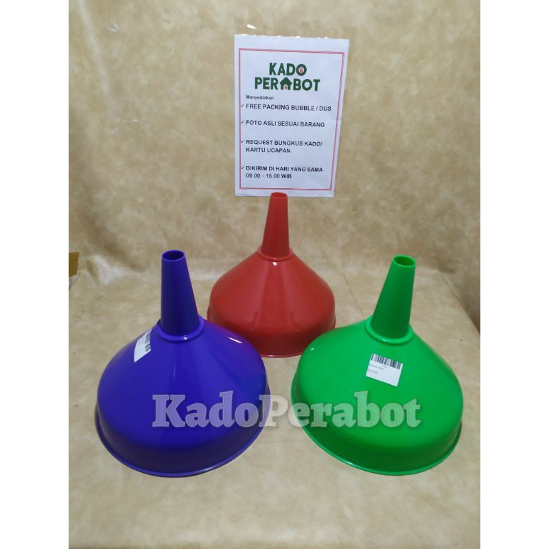 Corong Plastik Serbaguna 25cm - Corong Minyak Besar - Corong Plastik XL