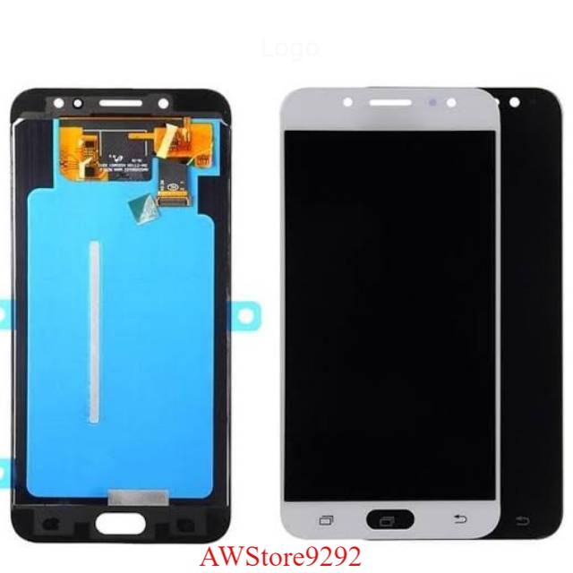 Layar Sentuh LCD TS Touchscreen Fullset Samsung J7 PLUS C7 2018 C7100 C8 OLED BLACK WHITE