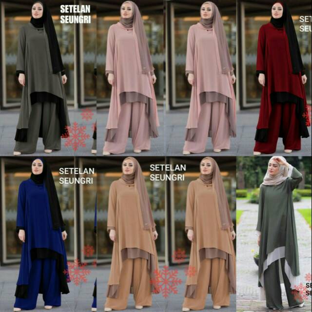Set seungri/setelan seungri gamis