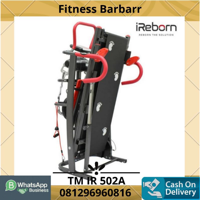 TREADMILL MANUAL IR 502A MEREK iREBORN 5 FUNGSI | ALAT OLAHRAGA LARI DAN FITNES DIRUMAH