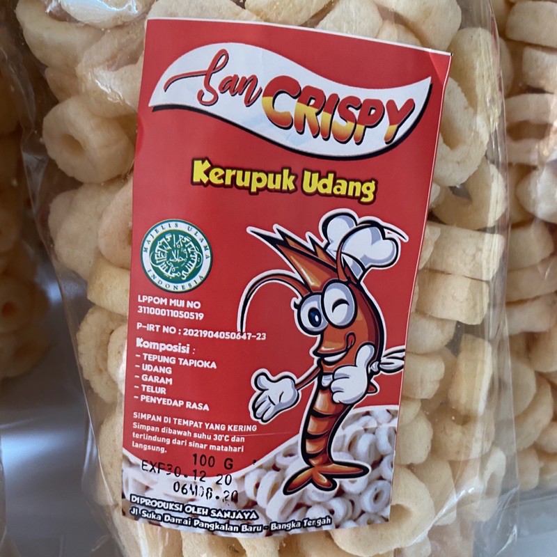 

Kemplang Ring Udang Cap San Crispy - Snack Bangka - Cemilan Bangka - Makanan Bangka