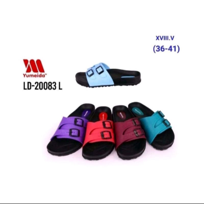 Sandal Selop Wanita Model Dua Gesper | Sandal Wanita | YUMEIDA LD 20083 L