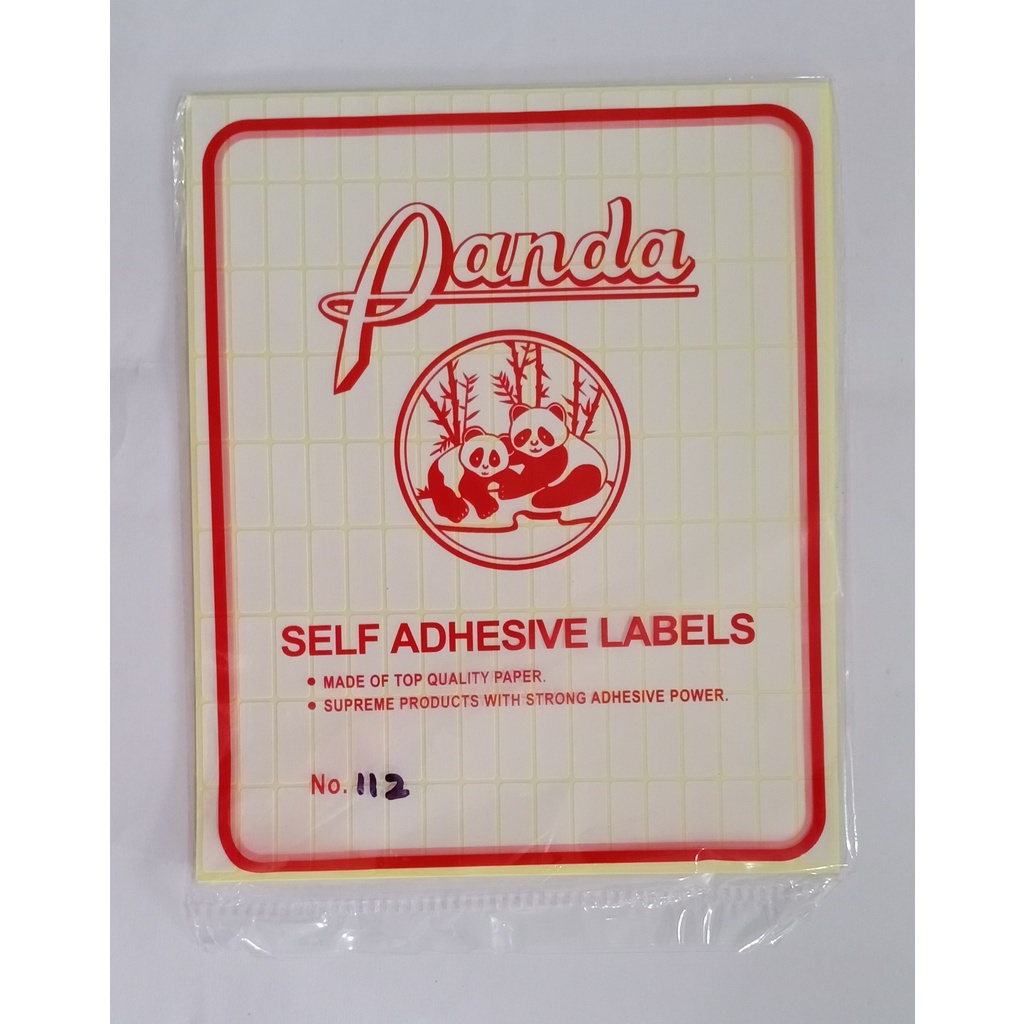 

LABEL PANDA 112 Per Pcs