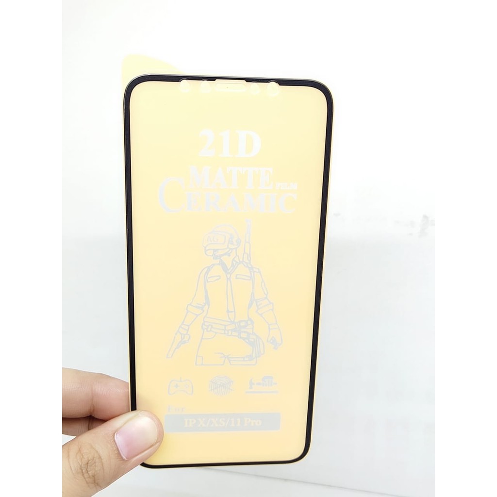 CMF Ceramic Matte iPhone X XS XR XsMax 11Pro 11 11ProMax Full Screen Anti Gores Keramik Anti Minyak