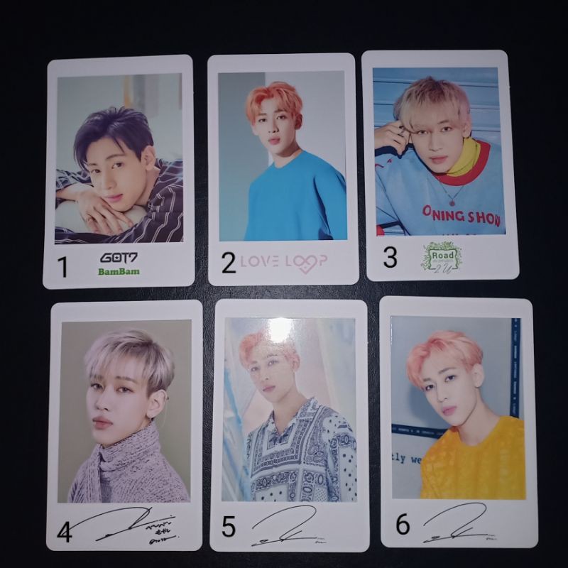 GOT7 BAMBAM JAPAN PHOTOCARD/POLAROID