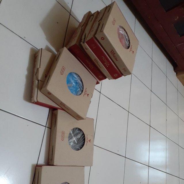 Termurah Jam Dinding Tempel Wall Clock Polos Warna Murah (random)