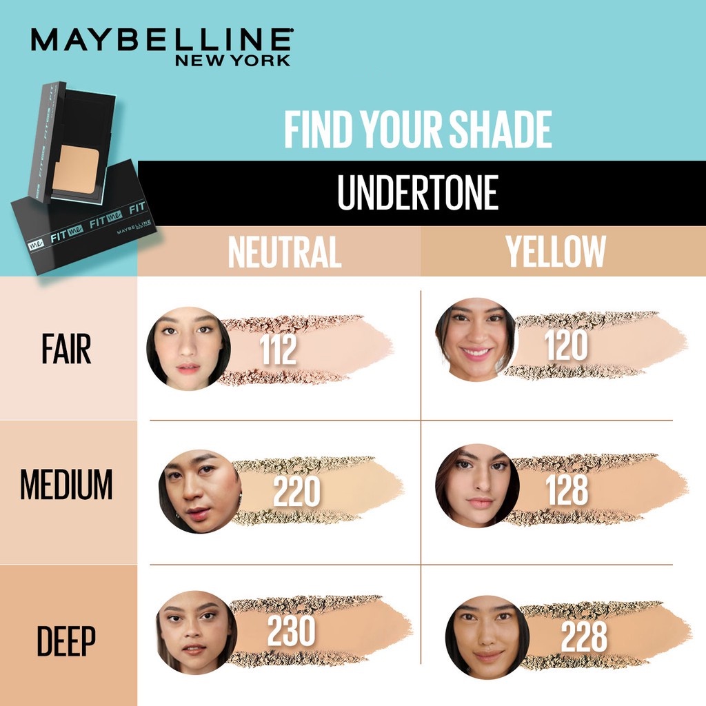 MAYBELLINE fit me matte and poreless 24HR oil control powder foundation