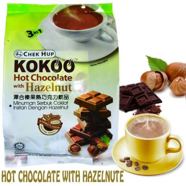 

Chek Hup Kokoo Hot Chocolate Hazelnut Import Malaysia