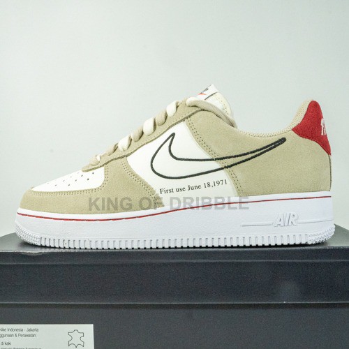 Sepatu Sneakers Nike Air Force 1 '07 Lv8 Light Stone DB3597-100 Original BNIB