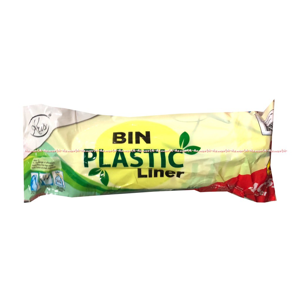 Kris Bin Plastik Liner 40-52liter Plastik Tempat Sampah Kantong Sampah Isi 20 Lembar Plastic Bag Krisbin 40 L 40 Litter Krisbow