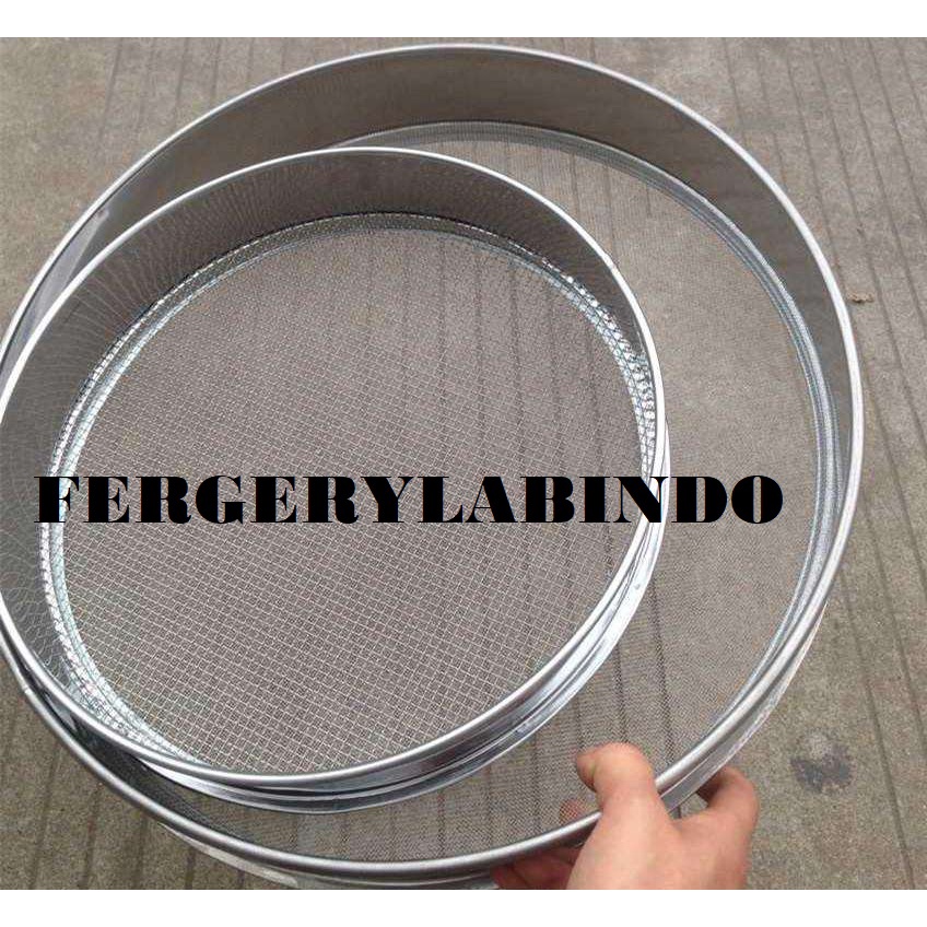 Sieve Test Ayakan Stainless Mesh  100 (150 um ) Diameter 40 cm