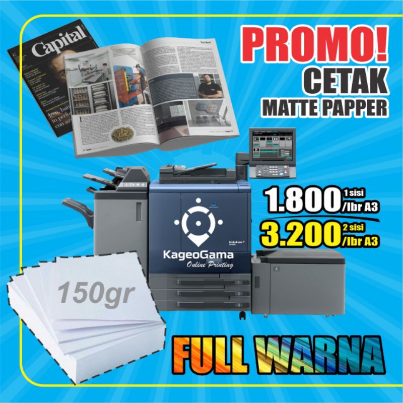 

PROMO MATTEPAPER 150GR/Harga Murah/Lembaran A3