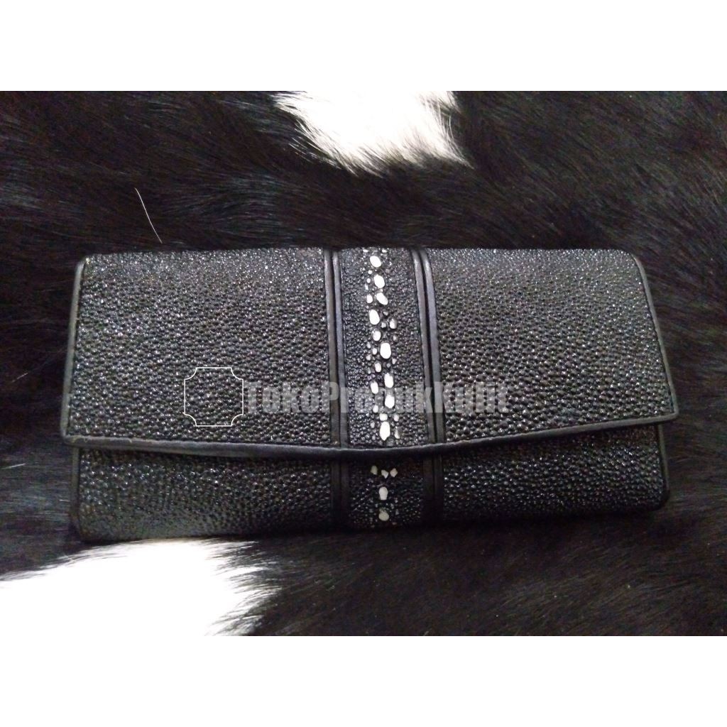 DOMPET / DOMPET KULIT / DOMPET PANJANG / DOMPET KULIT PARI / DOMPET PANJANG /KULIT PARI / MOTIF DURI