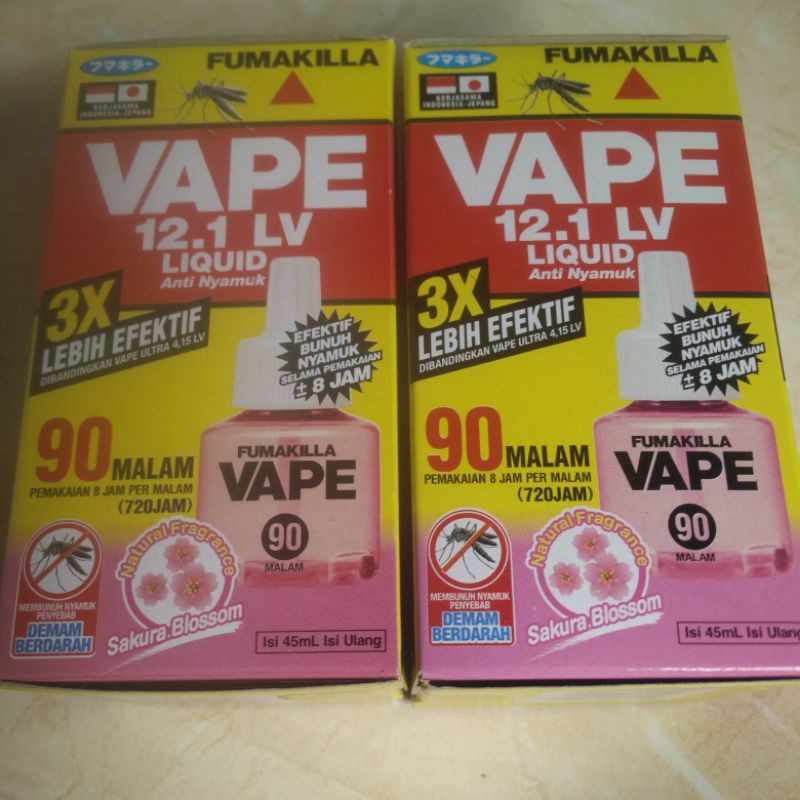 Obat Nyamuk Vape Liquid Refill - 90 Malam