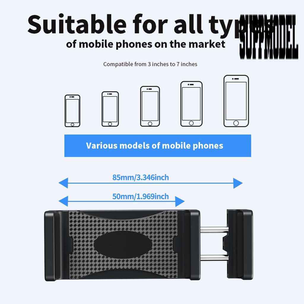 Stand Holder Handphone Universal Multifungsi Model Kepala Ganda Dapat Diputar Untuk Mobil