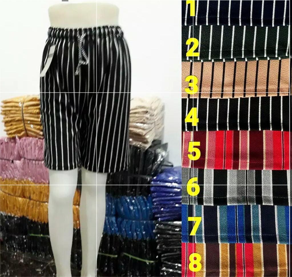 CELANA PANJANG WANITA KULOT PANJANG JUMBO WAFLE CREPE SALUR-KULOT 3/4