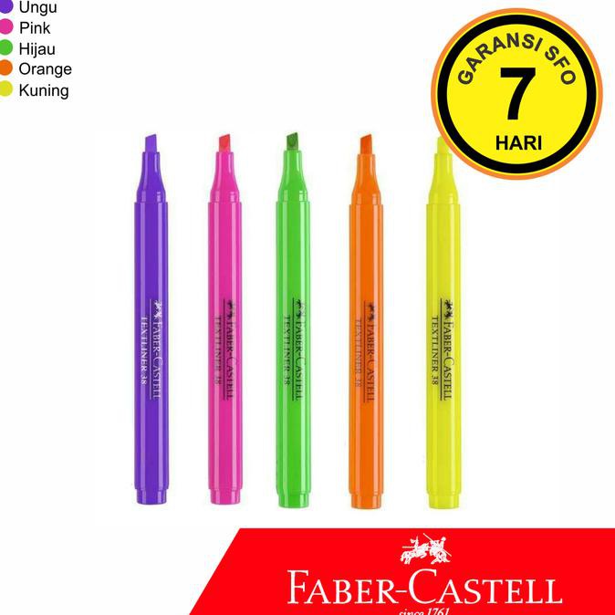

Paling Dicari] Textliner Pen Faber Castell 38 - Kuning