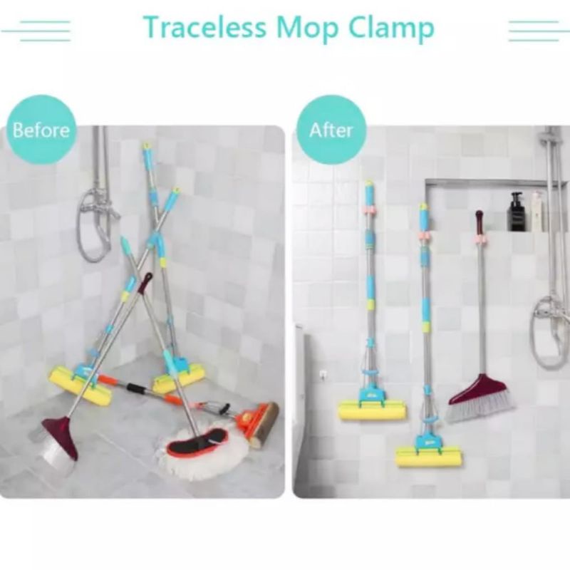 PENJEPIT GANTUNGAN AJAIB SAPU PEL DI DINDING MOP HOLDER MAGIC SEMUA GANTUNGAN