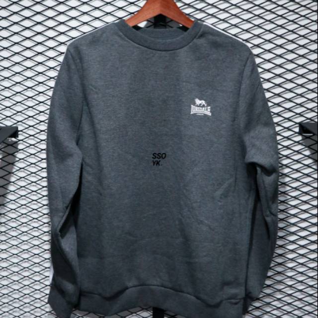 Lonsdale Logo Crewneck Charcoal Original