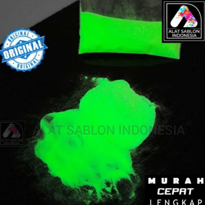 

Baru! Bubuk Fosfor Glow In The Dark 100Gr Alat Sablon Terpercaya