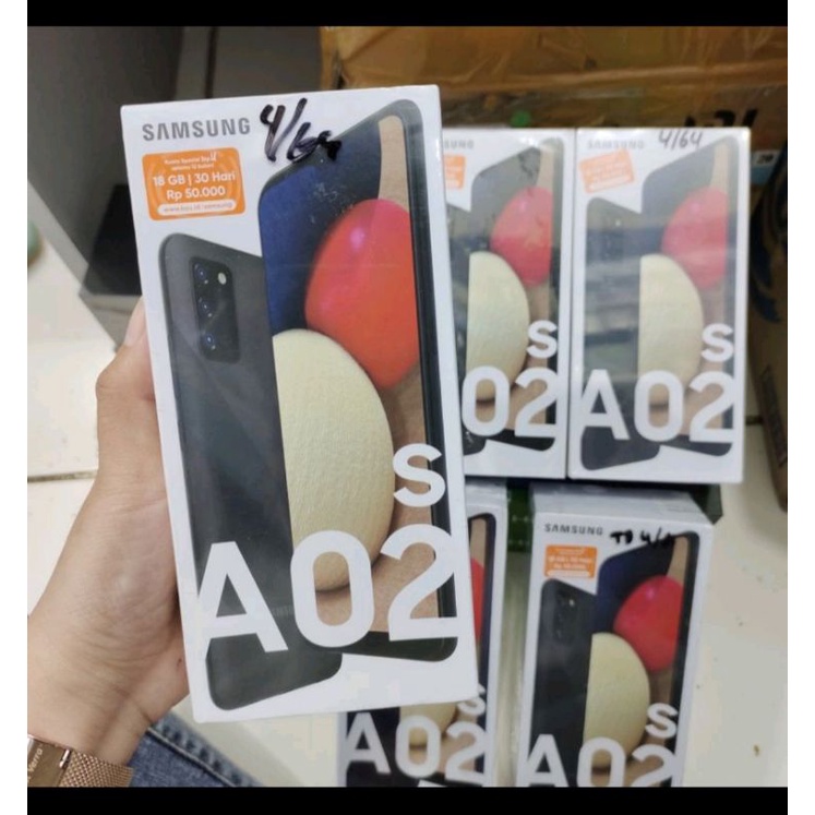 SAMSUNG Galaxy A02s 4/64 Second Mulus Gratis TG & Cococase Hitam