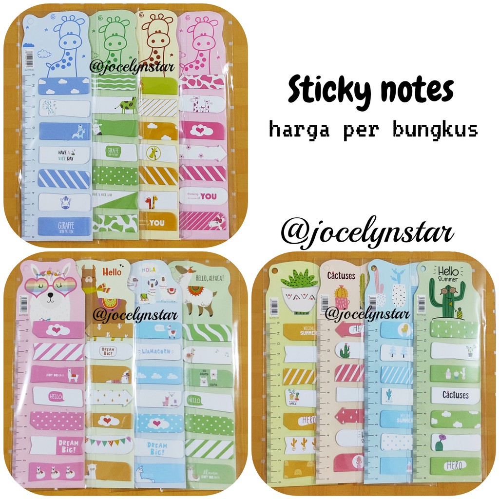 

Sticky notes kertas/ sticky note/ memo/ notes/pembatas/ penanda