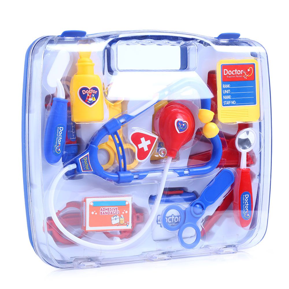 Ready Stock !!! 14-Piece New Medicine Box Boys And Girls Doctors Cosplay Playhouse Doctor Sets