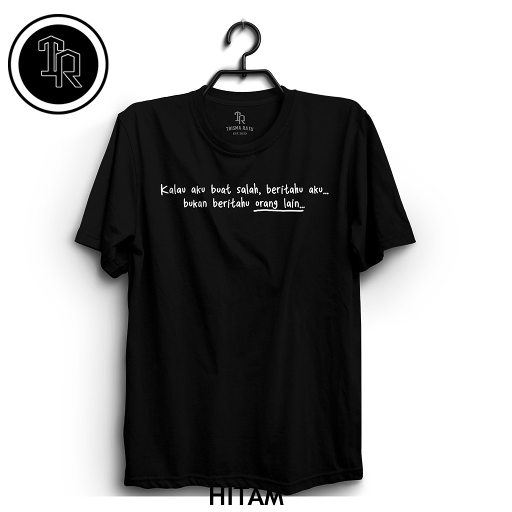 T Shirt Distro Motif Beritahu / Kaos Distro / Kaos Cowok / Kaos Cewek