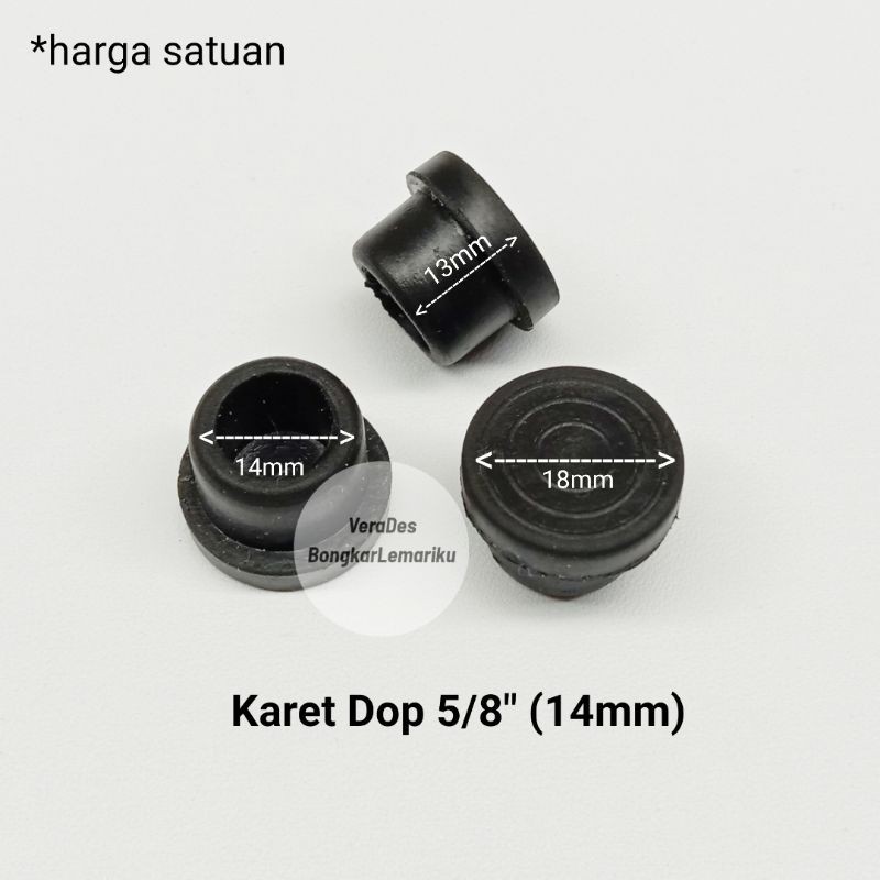 Karet Dop 5/8 inchi / 14 mm Kaki Kursi Meja