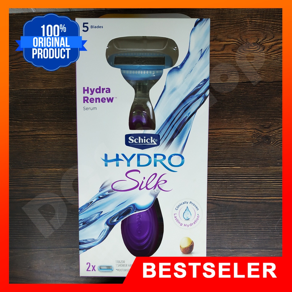 SCHICK HYDRO SILK KIT - 5 MATA PISAU - PISAU CUKUR