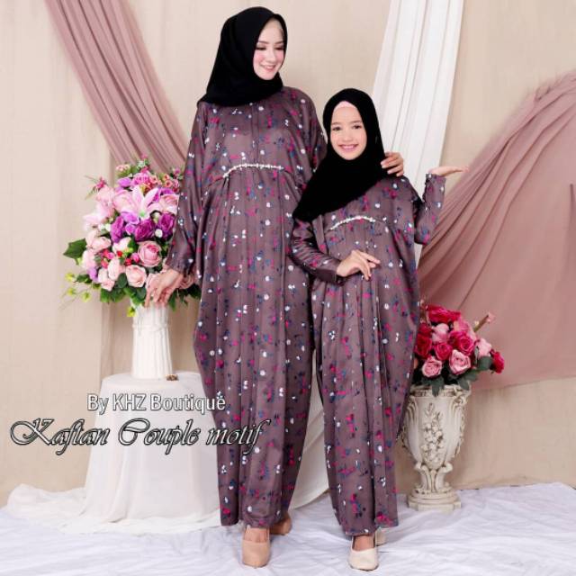 Baju Muslim Couple Ibu dan Anak / Baju Couple Lebaran / Kaftan Couple Ibu Dan Anak / Gamis Couple