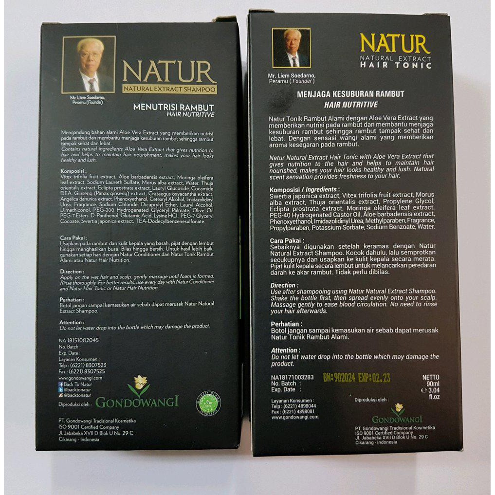 Paket Natur Shampo & Hair Tonic Natur Aloe Vera