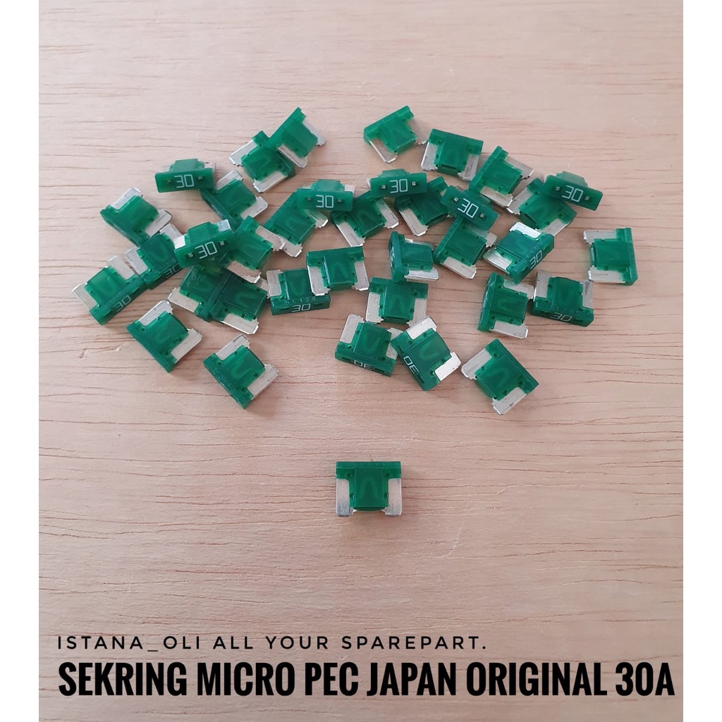 Sekring Fuse Buntung 30 A Ampere PEC Japan Original Mobil Motor A18