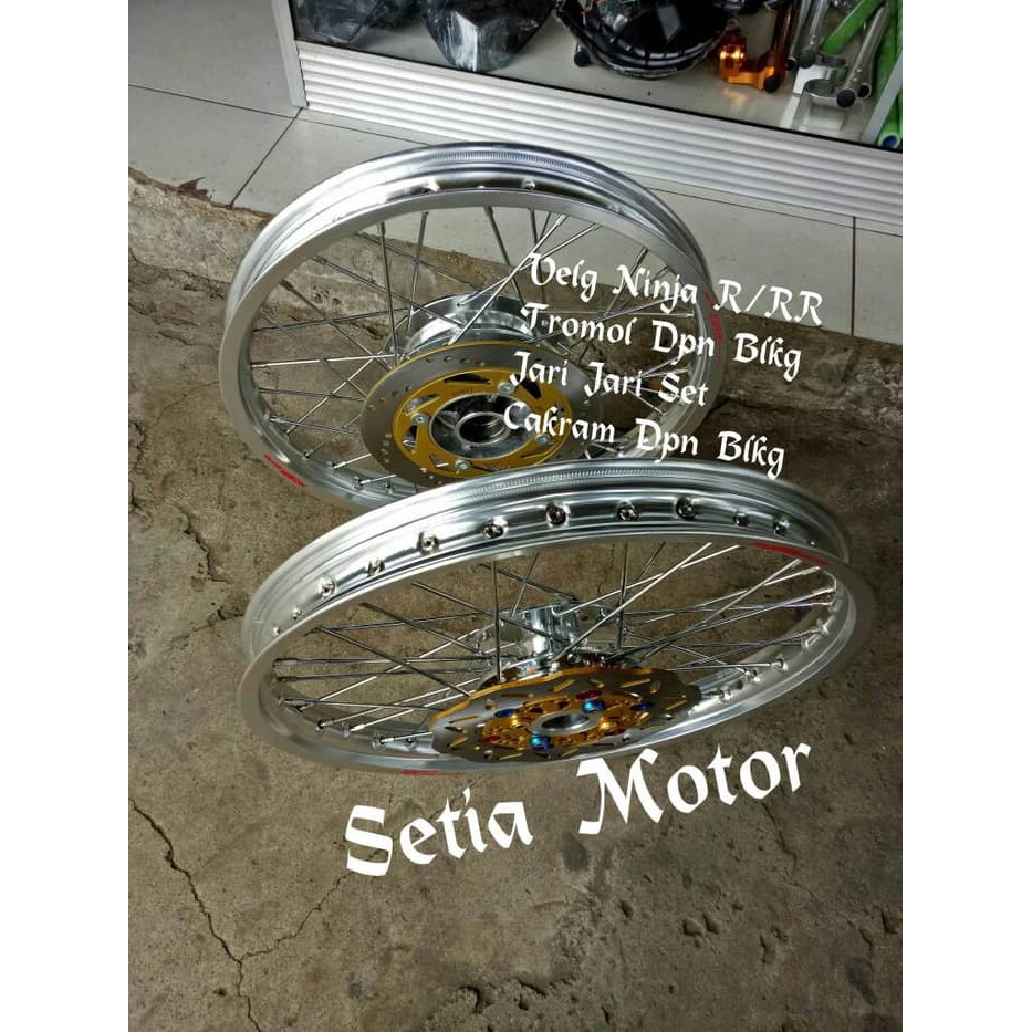Velg Ninja R - Ninja Rr Sepaket Velg Jari Jari Tromol Cakram Dpn Blkg - Variasi Motor
