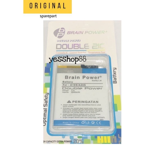 BATERAI  Samsung A10S - A20S  DOUBLE POWER Brain power  BATTERY BATRAI